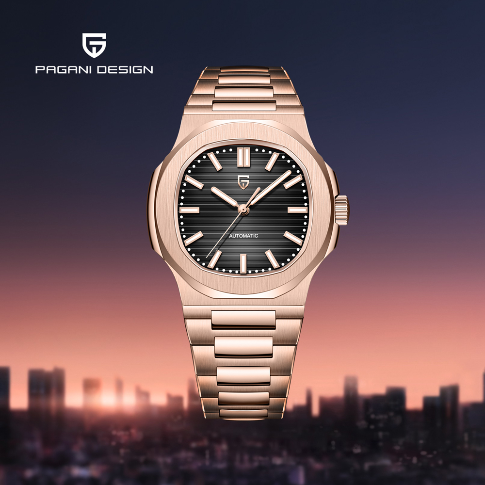 Patek Philippe Watch Nautilus - 2025 Yeni PAGANI DESIGN Gül Altın