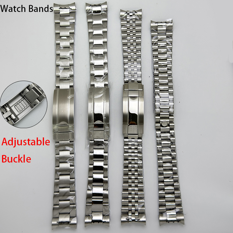 Curved Spring Bar - Oyster/Jubilee Bilezik Gümüş Katı Çelik 20