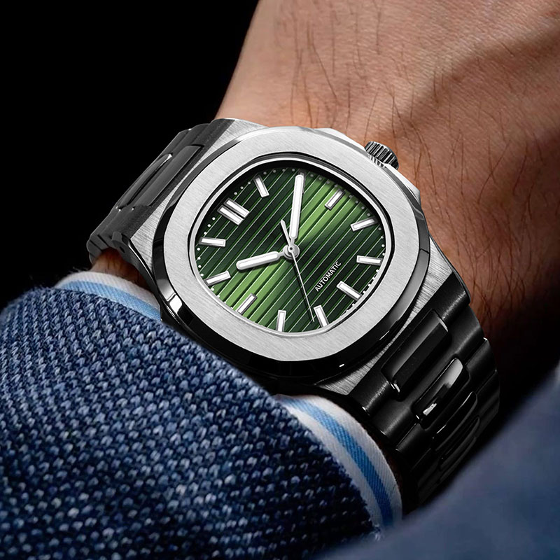 Patek Philippe Watch Nautilus - MACARLON 43 mm Nautilus Tarzı Otomatik