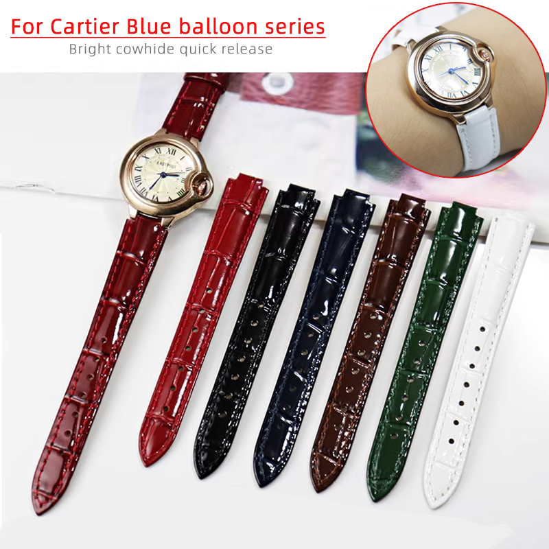 Cartier Watch Ballon Bleu - Cartier mavi balon sığır derisi için
