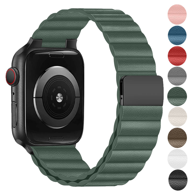 Milanese Loop Magnetic - Apple için deri bant saat kayışı