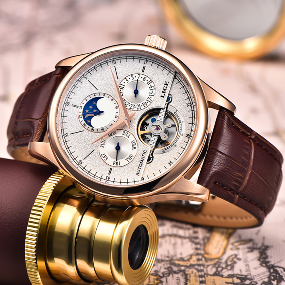 LIGE Marka Klasik Erkek Retro  - Omega Watch Constellation incelemesi ve fiyatı