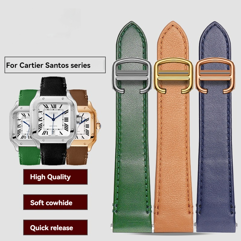 19mm 21mm Deri Kordonlu Saat C - Cartier Watch Santos incelemesi ve fiyatı